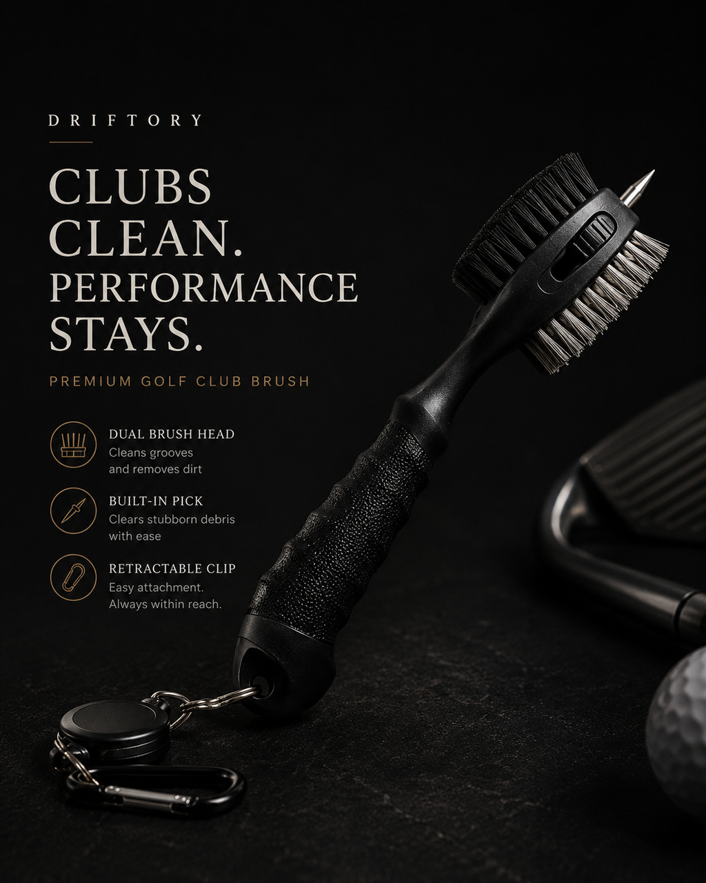 Quality Golf club brush