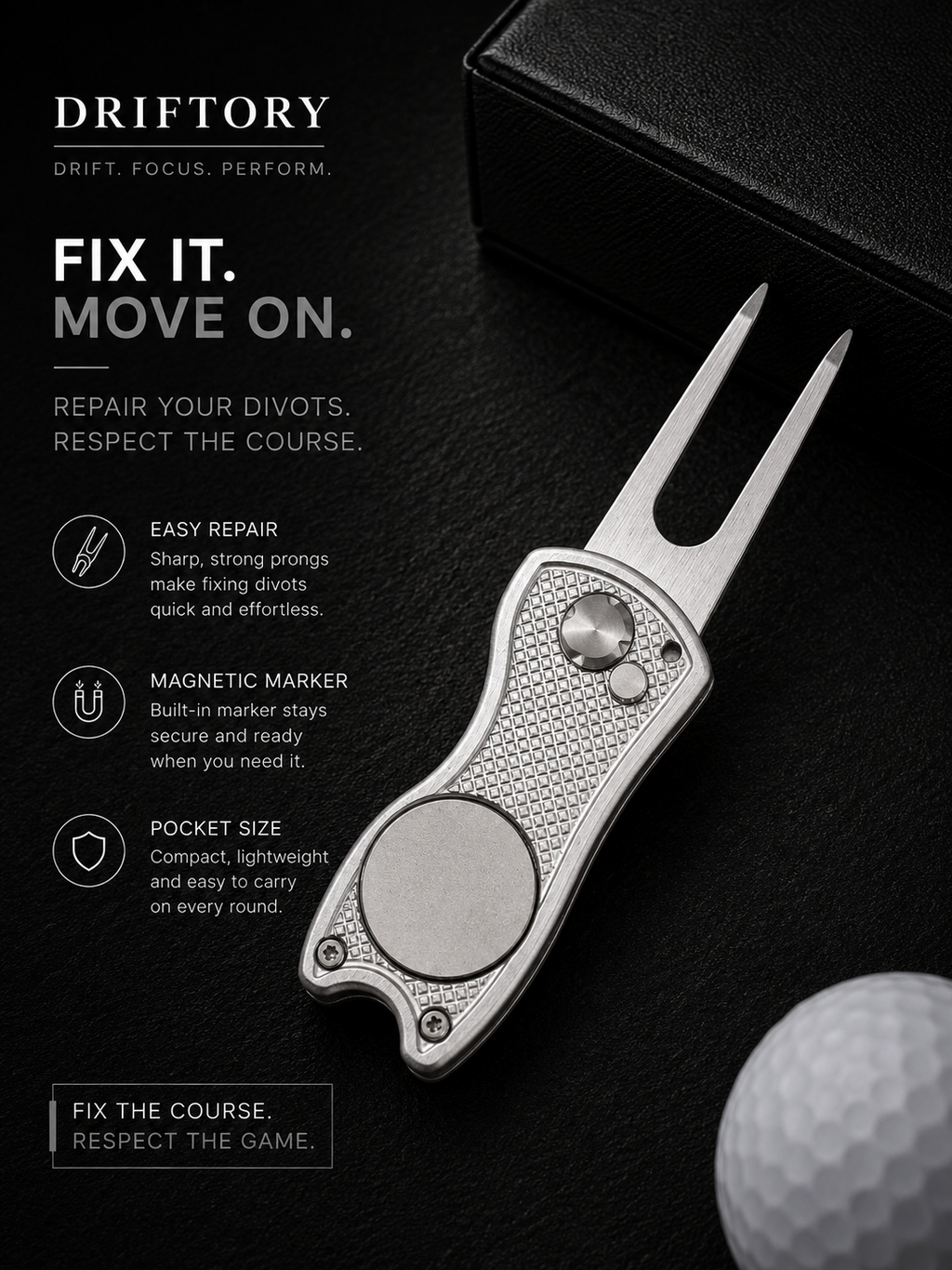1pc Foldable Golf Divot Repair