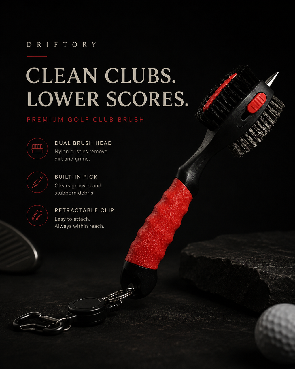 Quality Golf club brush