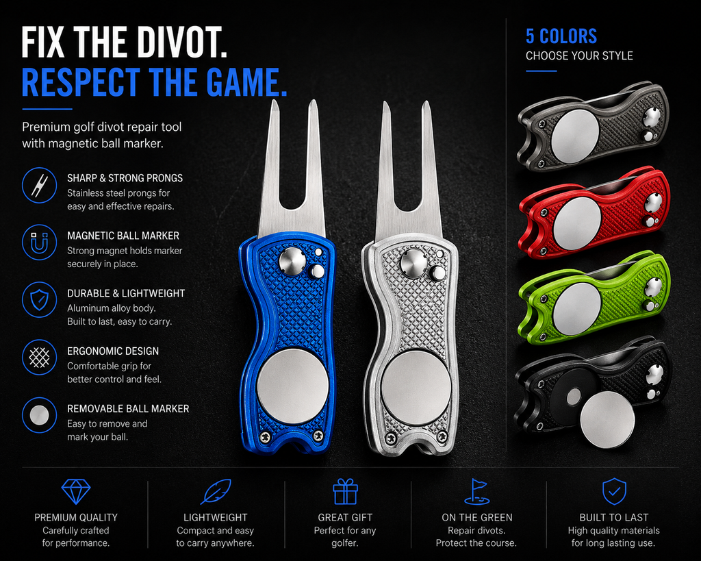 1pc Foldable Golf Divot Repair