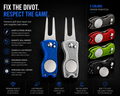 1pc Foldable Golf Divot Repair