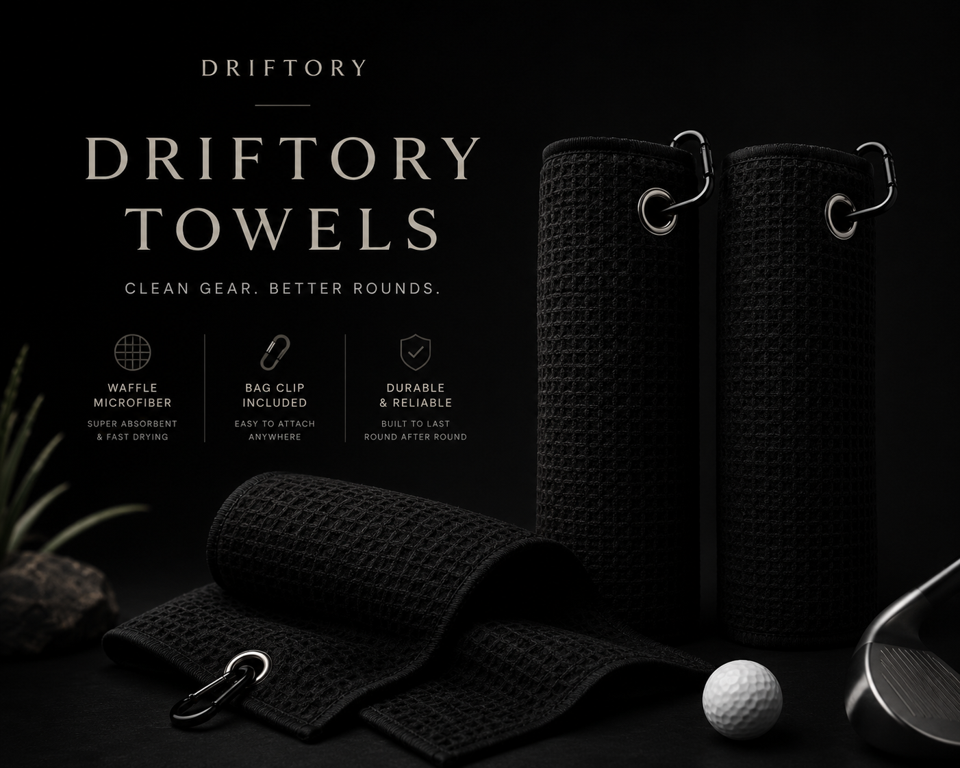 3 Pack Quality Golf Towels