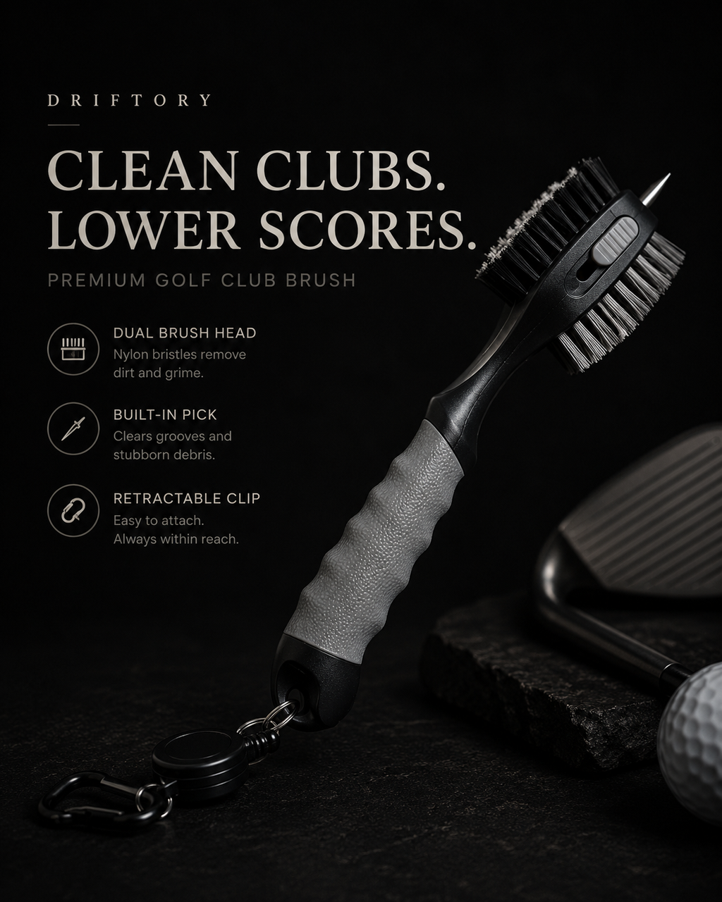 Quality Golf club brush