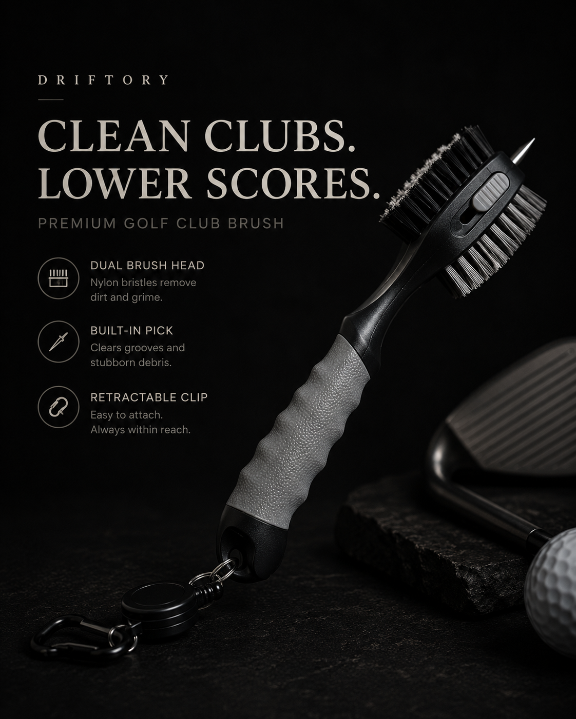 Quality Golf club brush