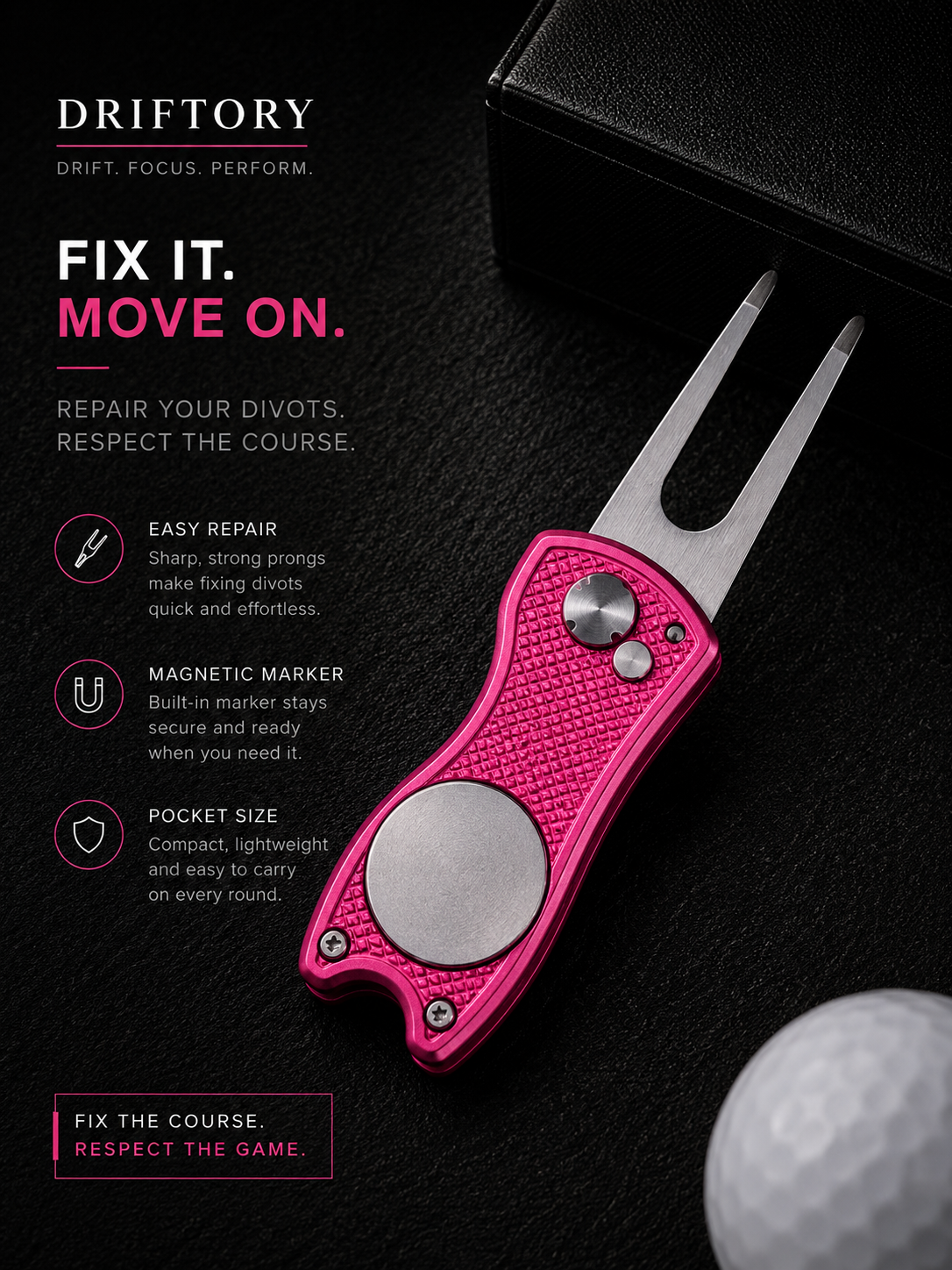 1pc Foldable Golf Divot Repair